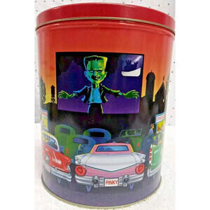 Trail's End 1950s Drive In Movie Collectable Gourmet Popcorn Container Empty